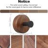 competitive pricing adhesive wooden wall hooks for hanging,3-pack modern coat hooks,farmhouse natural dark walnut wood hooks for hanging hats towels robe clothes keys bags... one-stop wholesale