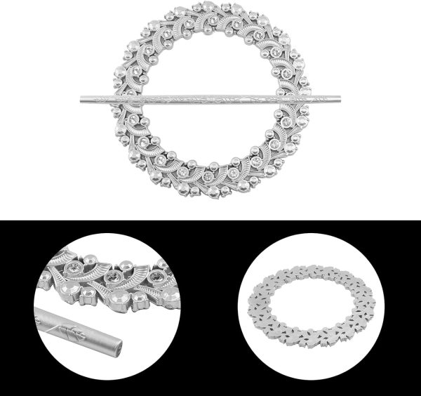 bulk purchase 2 pack silver curtain tiebacks round curtain holdbacks plastic curtain clips buckle drapery holdbacks crystal drapery tiebacks for home window decoration, with fixing rod (20 crystals, silver) factory discount