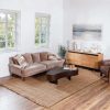 manufacturer direct hauteloom moncton sea grass jute rug - natural fiber area rug - natural fringe tassel - rattan wicker look carpet - brown - 3' x 5' trade price