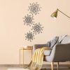 factory direct blulu 4 pcs metal wall art bling crystal home decor cast iron rhinestones sunburst wall decor wall art wall hanging diamond accents home decorative for bedroom living room entryway (black) volume discount