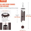 producer to buyer vevor large wind chimes for outside – 45" memorial wind chimes, unique 6-tube deep tone memorial wind chimes, bronze outdoor decor for patio, porch, garden, and backyard discounted pricing