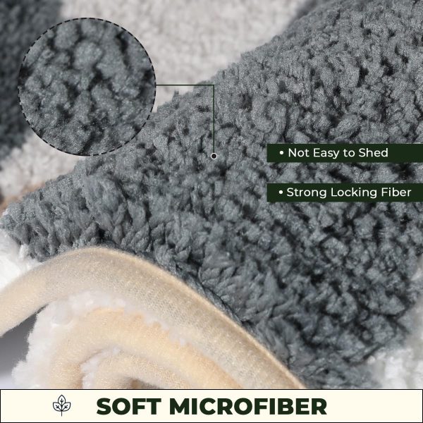 manufacturer direct bath mat, 31''x20'', brown bamboo, soft microfiber, non slip, super absorbent, thick plush, machine washable, bathroom, bedroom, hallway trade price