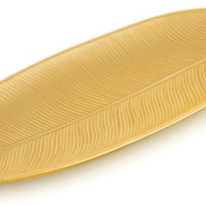 wholesale direct hanobe leaf wooden decorative tray: leaf shaped wood key tray decor leaves bowl for crystal small candle, gold bulk purchase at factory prices