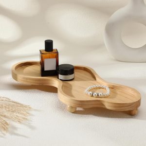 wholesale direct uiifan cloud tray wood tray perfume tray irregular jewelry tray decorative tray wood trays home decor cloud display tray christmas birthday gift(wood color) bulk purchase at factory prices