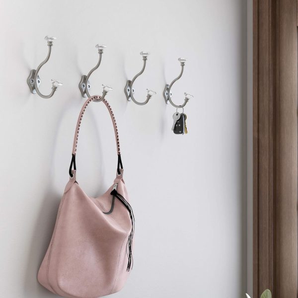 competitive pricing liberty 128734 acrylic facets design coat and hat hook, satin nickel and clear one-stop wholesale