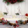 dropship from factory benzoyl christmas reindeer decoration sitting reindeer figurine deer table top figurine statue reindeer ornaments for home office tabletop christmas decoration supplies, 7.7 x 7.1 inch mass production supply
