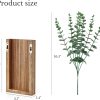 bulk purchase dahey 2 pack wood wall planter vase with artificial eucalyptus farmhouse wall hanging decor pocket planter for indoor fake plants greenery flowers, livingroom bedroom kitchen home office decoration trade price