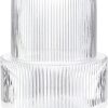 oem/odm services glass vase, ribbed vase, flower vase, fluted glass vase, clear vase, ribbed glass vase for flowers, modern vase for living room, dining table, entryway, shelf, wedding, office, 7.5 inches affordable bulk deals