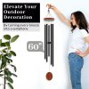 producer to buyer 60" extra large wind chimes for outside deep tone - soothing deep tone wind chimes outdoor unique, big deep tone wind chimes for outside, huge long windchimes outdoors deep tones discounted pricing