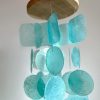 producer to buyer solange & frances wind chimes for outside – gifts for mom, ideal gifts for women who have everything, turquoise capiz shell windchimes, gardening gifts for grandma, indoor decor discounted pricing