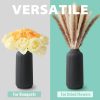 oem/odm services ceramic vase in nordic style, deco vase large for pampas grass as boho deco, vase black matt 8 inch for flowers, scandinavian design home decoration for fresh flowers, dried flowers (size m) affordable bulk deals