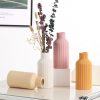 oem/odm services white ceramic flower vase, minimalist modern home decor, small pampas grass vases for table, shelf bookshelf, mantel, entryway and centerpieces (8 in) affordable bulk deals