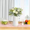 oem/odm services white ceramic vase, gukjob flower vase ceramic vase for flowers, decorative white vase for pampas grass, small vase for home living room dining table farmhouse office decor (white) affordable bulk deals