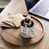 wholesale direct 11.5 inches candle holder tray home decor, round wood tray for coffee table, small wooden serving tray, decorative trays for home decor bulk purchase at factory prices