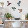 factory direct teling 4 pcs metal hummingbird wall art metal dragonfly wall decor for modern farmhouse rustic home living room bedroom kitchen patio indoor outdoor decor(hummingbird) volume discount
