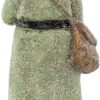 dropship from factory raz imports glittered resin santa figure (green) mass production supply