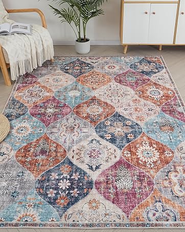 global sourcing modern washable area rug, 2x3 navy and grey small bath rug soft non-slip abstract entryway mat, indoor floor mat accent carpet for bathroom enterance oem/odm services