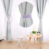 bulk purchase uxcell 4pcs curtain tiebacks, 58cm/23 braided drapery holdback holder decorative rope tie back, purple/silver factory discount