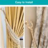 bulk purchase uxcell 4pcs curtain holdback, aluminum alloy wall mounted curtain holders drapery tieback hooks for living room bedroom office (gold) factory discount