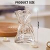 oem/odm services 6 inch small glass flower vase, irregular clear flower vases for centerpiece table indoor desk decor, modern art decorative vase for home office wedding bookshelf housewarming gift affordable bulk deals