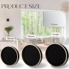 wholesale direct bathroom counter tray wooden decorative tray round perfume tray kitchen soap organizer vanity storage for candle, sink, home decor, 9 inch, black bulk purchase at factory prices