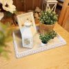 wholesale direct wood decorative coffee table serving tray, farmhouse rectangular tray with wooden bead for ottoman, entertaining, home decor, 15.7”*11.8”*1.57” (whitewashed) bulk purchase at factory prices