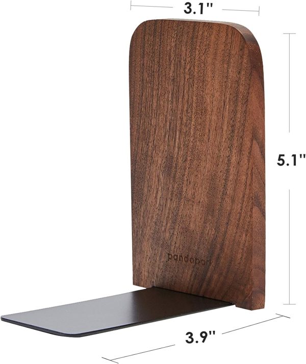 supplier direct pandapark wood,non-skid bookend for shelves,heavy duty,book stand for cds,1 pair wholesale prices