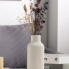 oem/odm services white ceramic flower vase, minimalist modern home decor, small pampas grass vases for table, shelf bookshelf, mantel, entryway and centerpieces (8 in) affordable bulk deals