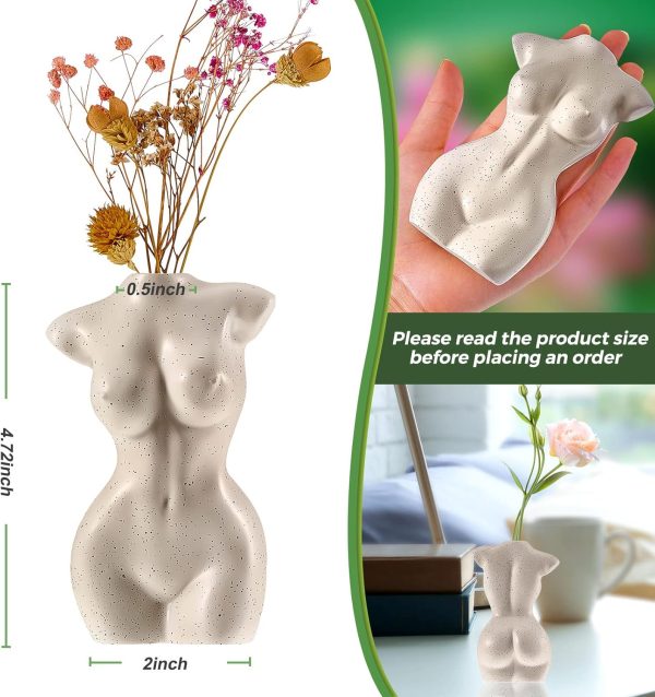 oem/odm services body vase female form female form body flower vase cute bud flower vases body vase white vase modern chic decor for flowers, boho home, feminist decor and office affordable bulk deals