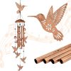producer to buyer hummingbird wind chimes for outside,metal windchimes,hummingbird gifts for women/men,wind chime garden decor outdoor,memorial/housewarming/birthday/festival gifts,front yard decor discounted pricing