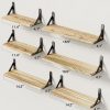 bulk purchase amada homefurnishing wall shelves set of 6, wood floating shelves for wall decor, rustic farmhouse wall shelves for bedroom, bathroom shelves for wall storage, book shelves for living room, wooden trade price