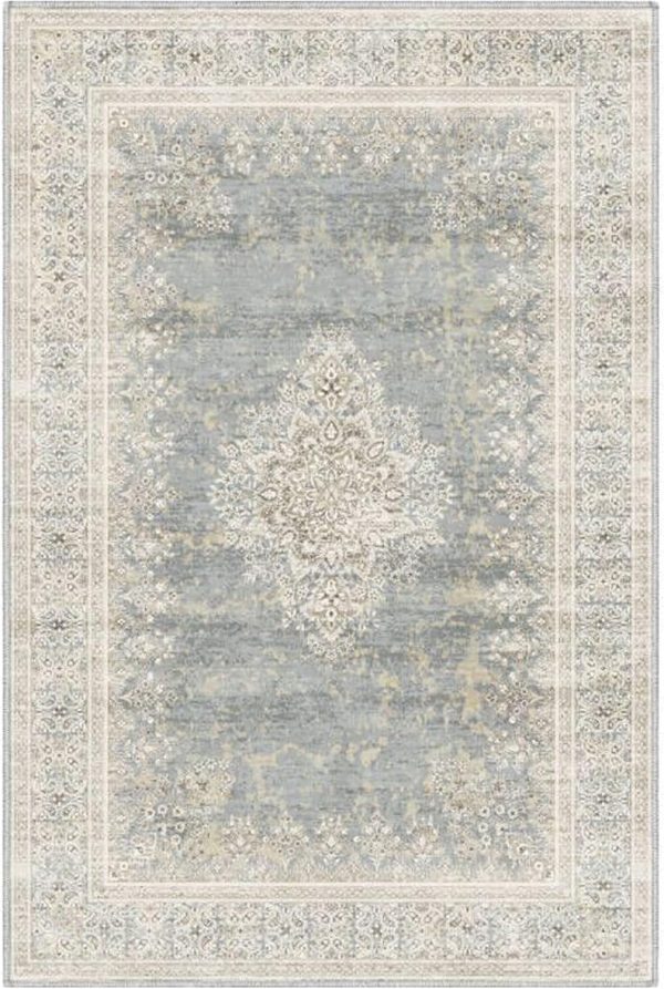 global sourcing 2x3 rug small washable rug distressed thin indoor entryway vintage rug low-pile floor carpet for entrance bedroom kitchen bathroom beige grey oem/odm services