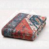 global sourcing serissa boho rugs for entryway, 2x3 rust entryway rug non-slip washable small area rug, ultra soft oriental vintage low-pile indoor door mat floor carpet for entrance bedroom kitchen bathroom oem/odm services