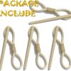 bulk purchase curtain holdbacks boho tiebacks for drapes, farmhouse jute rope cotton tie backs with rustic wood club, curtain accessories holders for indoor outdoor use, set of 4 factory discount