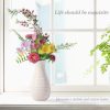 oem/odm services unbreakable vase for flowers, ceramic look plastic vase for home decor, living room, table (seashell white) affordable bulk deals