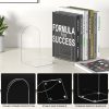 supplier direct acrylic bookends 4 pieces, book ends for shelves, clear bookends for book shelves and desktop organizer, transparent bookends to hold books for home office supplies wholesale prices