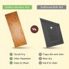 manufacturer direct bamboo bath mat (48 x 16 inches, large) or rug made of natural bamboo with wooden look, floor accessories for bathroom shower, sauna, spa, indoor or outdoor, non slip and water resistant trade price
