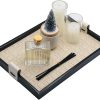 wholesale direct modern luxury 16"x11" woven leather and wooden rectangle tray - jewelry tray, vanity tray, decorative tray, catchall tray, serving tray, and for all occasions by curated collectives (beige, large) bulk purchase at factory prices