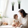 bulk purchase wall planters for indoor plants - 2 pack wood wall vases for dried flowers & artificial plants modern farmhouse wooden vase for living room bedroom kitchen wall decorations - black trade price
