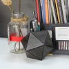 supplier direct ambipolar geometric decorative ball shaped bookends, modern cast iron black bookends for office desk, book shelf, room decor, home office, book stand or organizer, set of 2. antique black wholesale prices