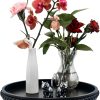 wholesale direct decorative tray 12in round wood beaded - black serving tray risers for living room, coffee table, kitchen or farmhouse display bulk purchase at factory prices