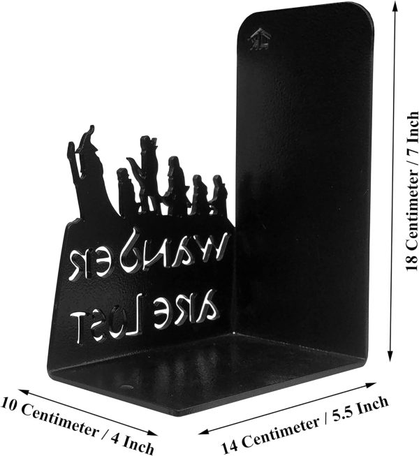 supplier direct decorative bookends for shelves, heavy metal bookends, unique bookends, non skid book ends, book stopper for home/office decor/shelves, 7 x 5.51 x 4 in/piece (with quote on product) wholesale prices