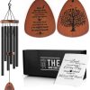 producer to buyer the wind chime co memorial wind chimes, sympathy wind chimes gift for the loss of a loved one, home decor outdoor garden, soothing melodic tones with mute option. discounted pricing