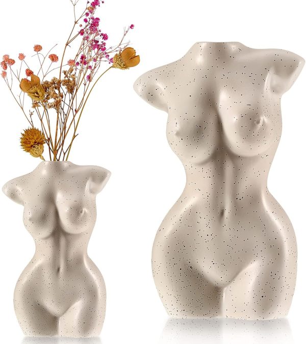 oem/odm services body vase female form female form body flower vase cute bud flower vases body vase white vase modern chic decor for flowers, boho home, feminist decor and office affordable bulk deals