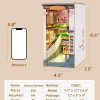 supplier direct rolife led book nook kit-decorative bookend stand-3d wooden puzzle for adults-bookshelf insert booknook-room decor for teen girls boys women men wholesale prices