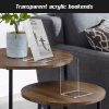 supplier direct happyhapi book ends, 8 pcs book ends acrylic bookends for shelves, clear book holder stand, non-skid decorative bookend, study book organizer for home library office, 5 x 5 x 7.3 inch wholesale prices