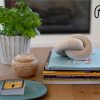 dropship from factory rool coffee table decor book shelf decor accents home decor console table decor items living room wood knot decor chain link decor beige mass production supply
