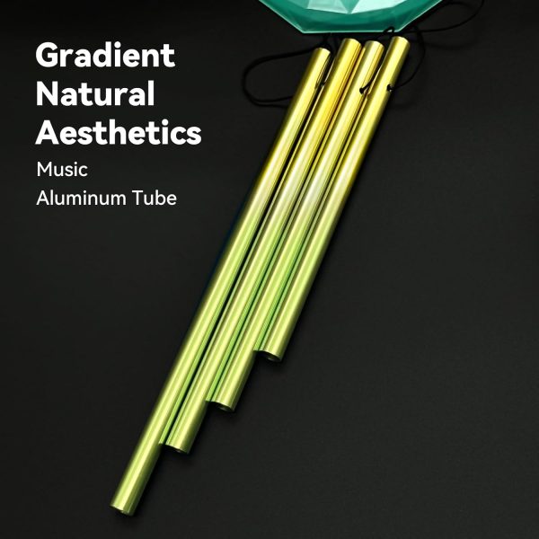 producer to buyer wind chimes,hummingbird solar wind chimes for outside,green gradation aluminum tubes deep tone memorial wind bell for garden/patio mobiles decorative gifts for mom, wife, grandma neighbors(37" long) discounted pricing