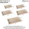wholesale direct wood serving tray with handles - five piece nested breakfast wood tray - wooden crafts couch tray for organizing - food trays for party buffet montessori bathroom - wood trays for serving & catering bulk purchase at factory prices