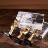 dropship from factory 3 pcs thinker small statue, golden black abstract art sculpture modern home decora shelf decor knick knacks desktop decor christmas tv stand decor new year gift (3 pcs gold) mass production supply